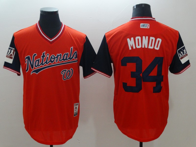 2018 Men Washington Nationals #34 Mondo red New Rush Limited MLB Jerseys->new york yankees->MLB Jersey